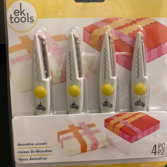 ek tools 4pc Decorative Scissors - Picture 1 of 7